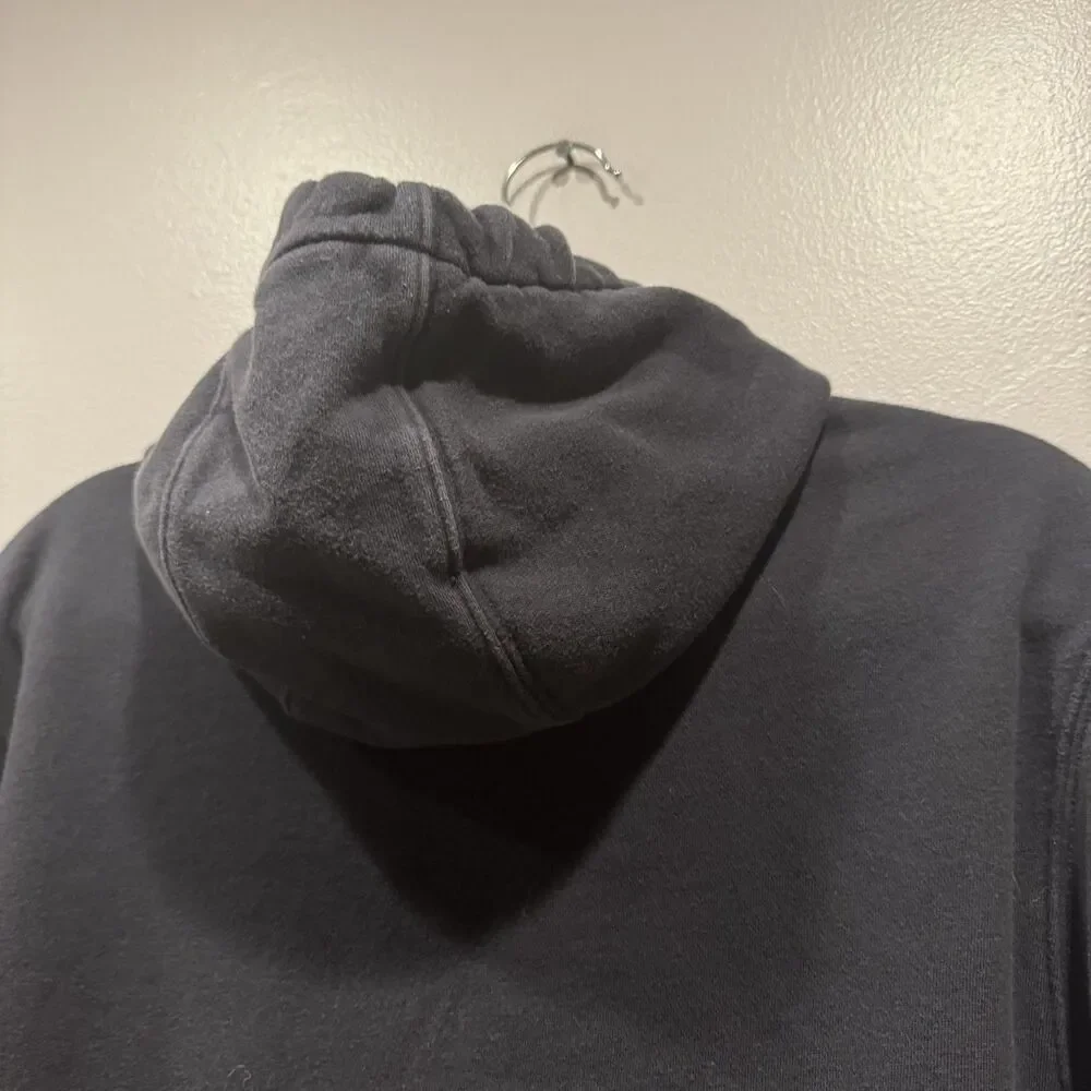 Nike Club Sweatshirt Fleece Hooded Black Pullover Relaxed Streetwear Men Medium
